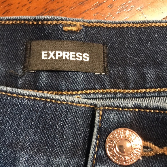 EXPRESS Straight Ankle High Rise Jeans - Picture 5 of 13